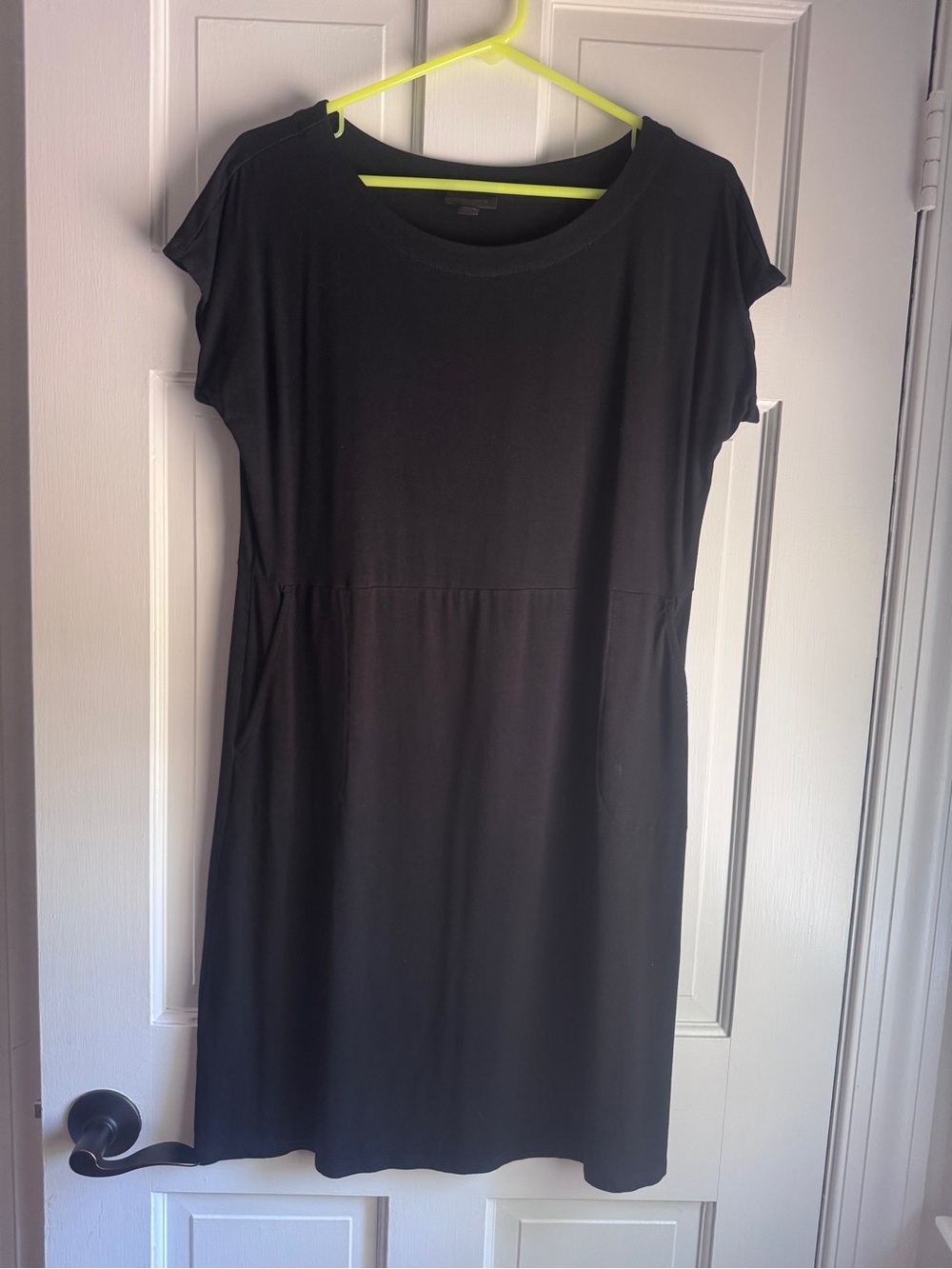 J.Jill Wear Ever Collection Black T-Shirt Dress – Size S Petite– Pockets